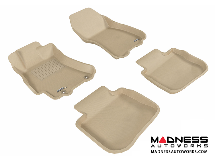 Subaru Outback Floor Mats (Set of 4) Tan by 3D MAXpider MADNESS Autoworks Auto Parts and